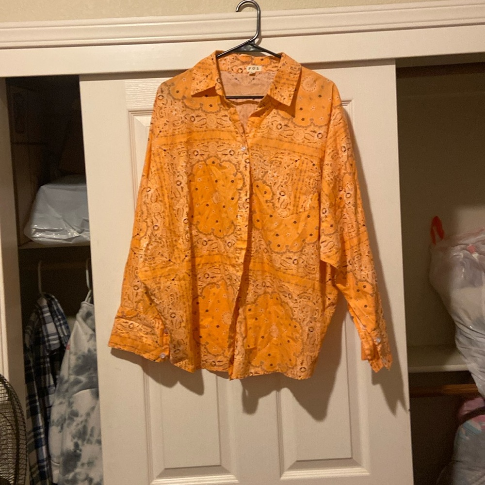 Pol long sleeve button up
